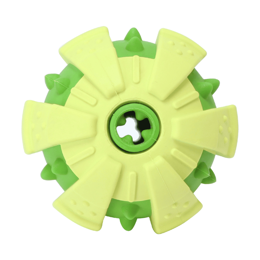 Green Dog Chew Ball Rubber Toy