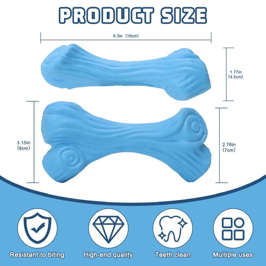 Rubber Bone Dog Chew Toy