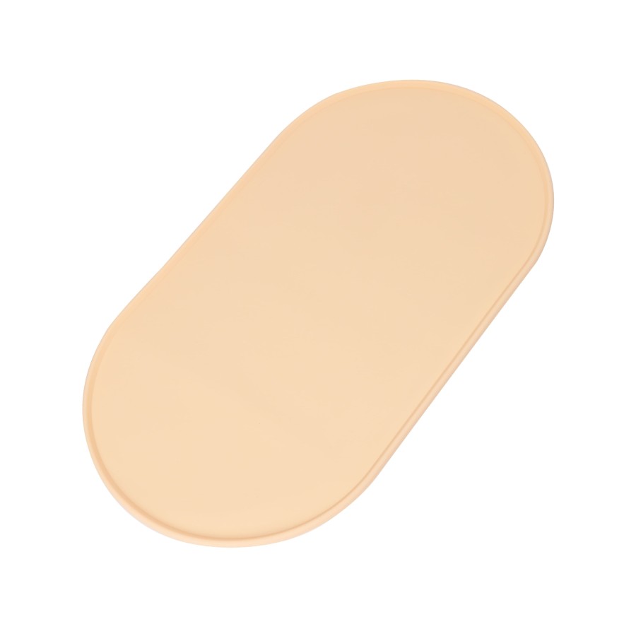 Solid color silicone dog placemat