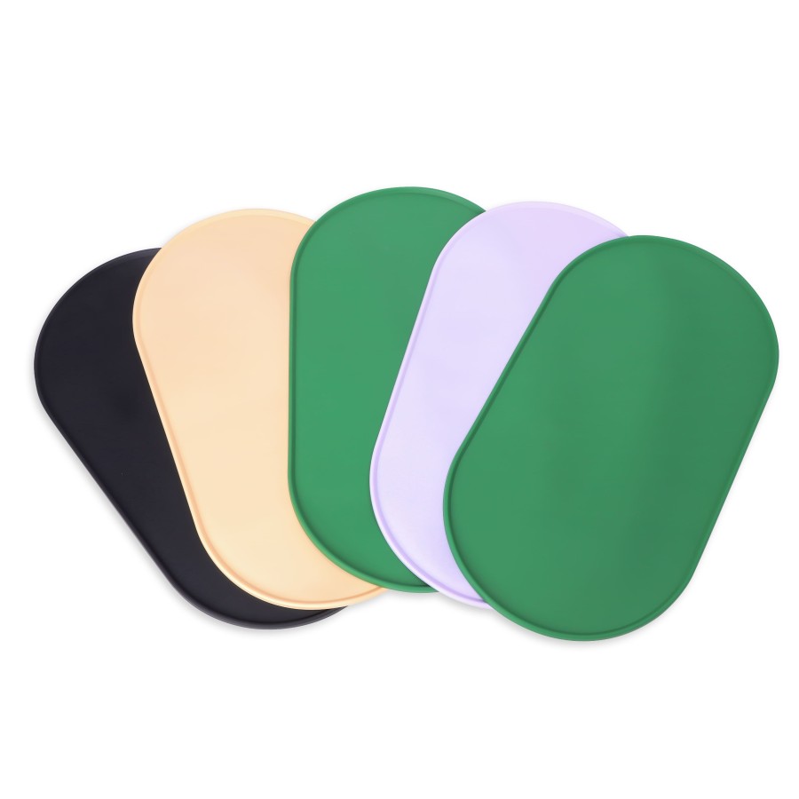 Solid color silicone dog placemat