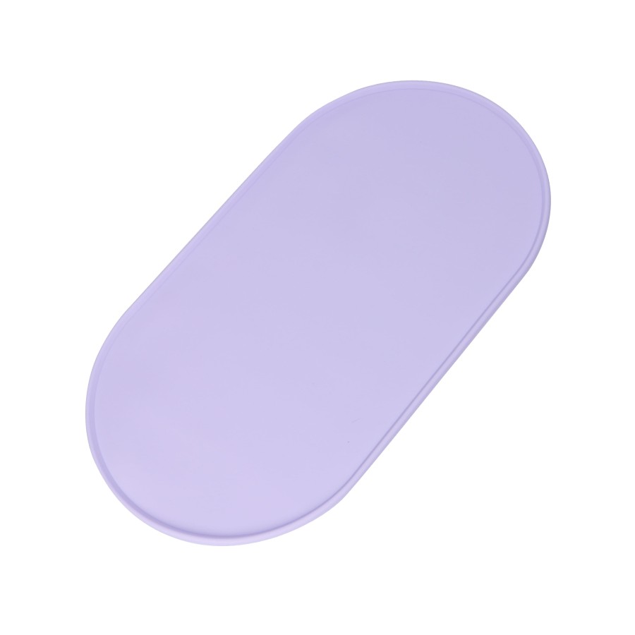Solid color silicone dog placemat