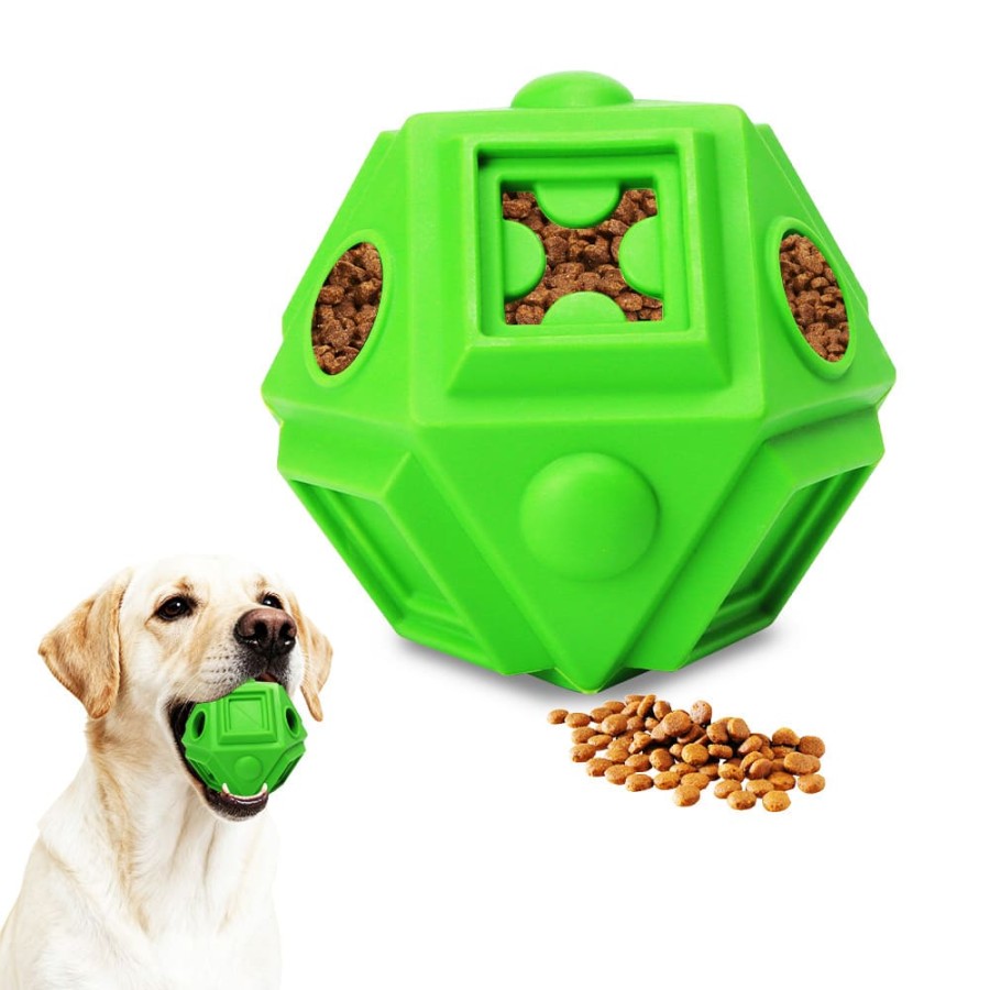 Geometric Treat-Dispensing Chew Toy