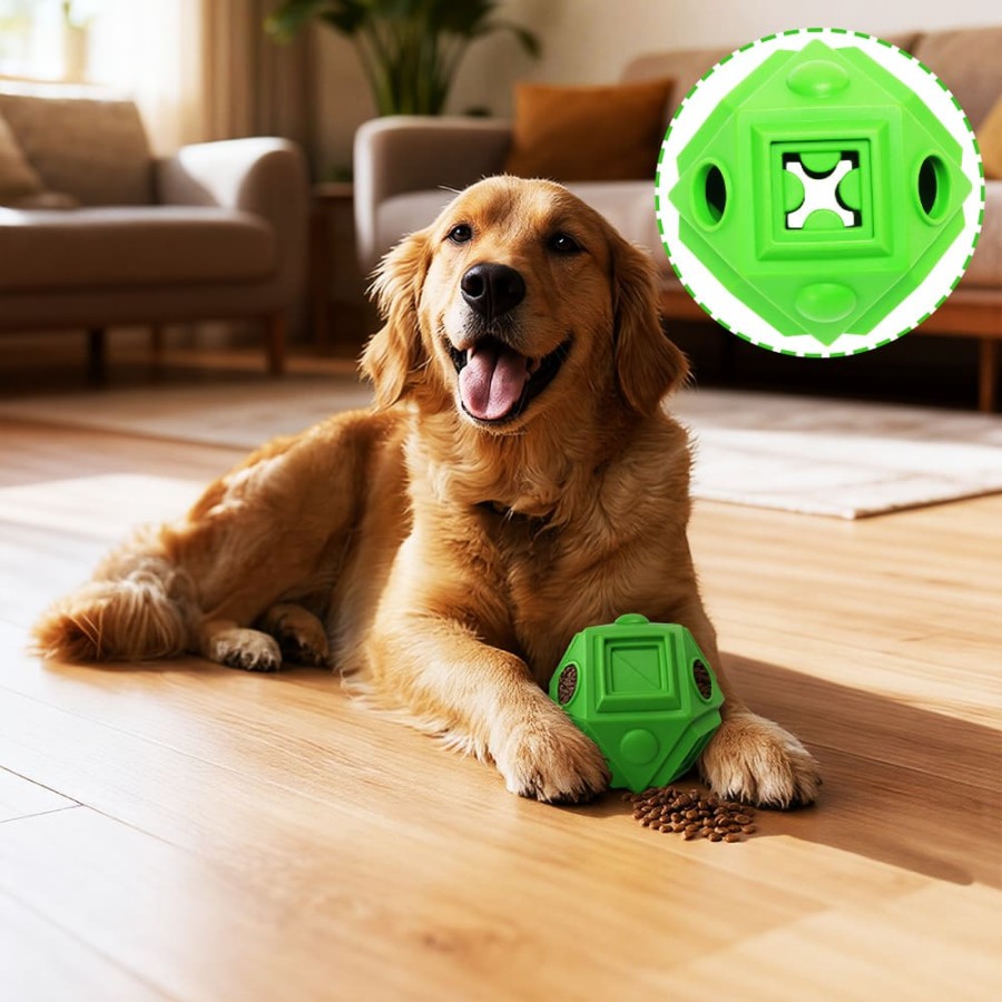 Geometric Treat-Dispensing Chew Toy