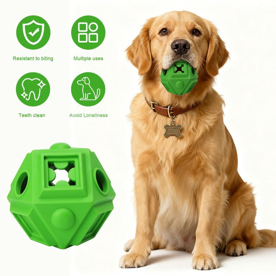 Geometric Treat-Dispensing Chew Toy