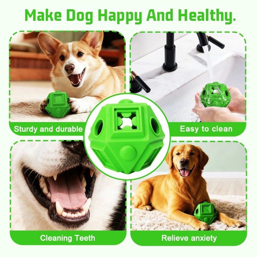 Geometric Treat-Dispensing Chew Toy