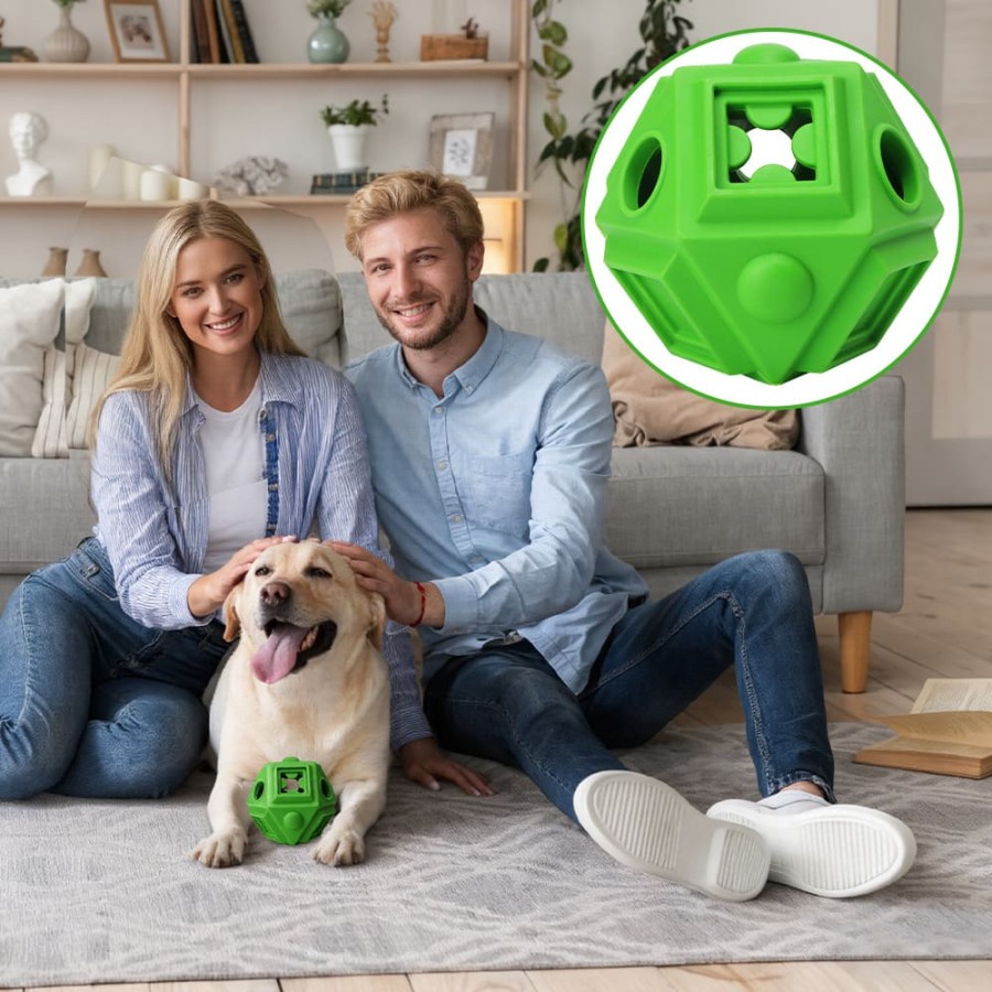 Geometric Treat-Dispensing Chew Toy