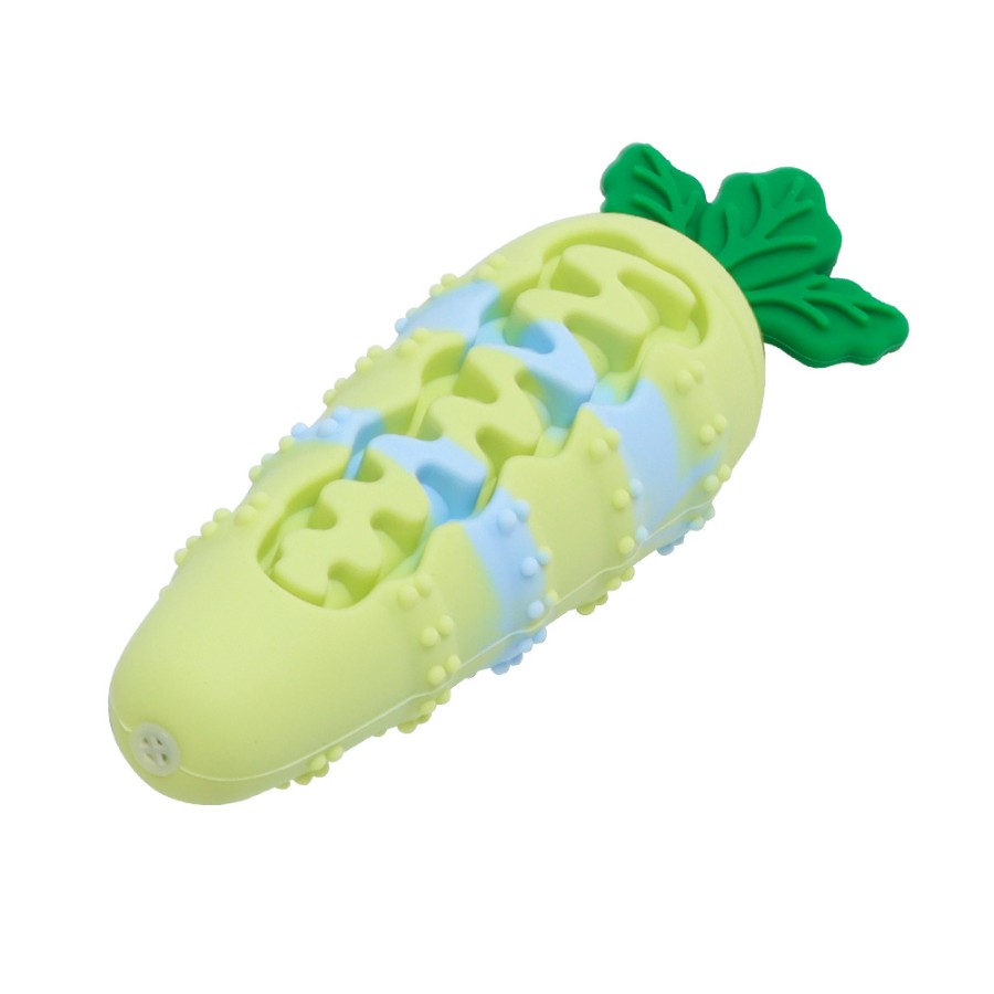 Colorful carrot dog chew toy