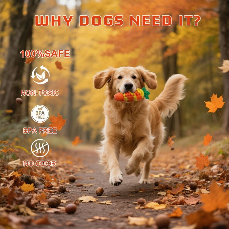 Colorful carrot dog chew toy