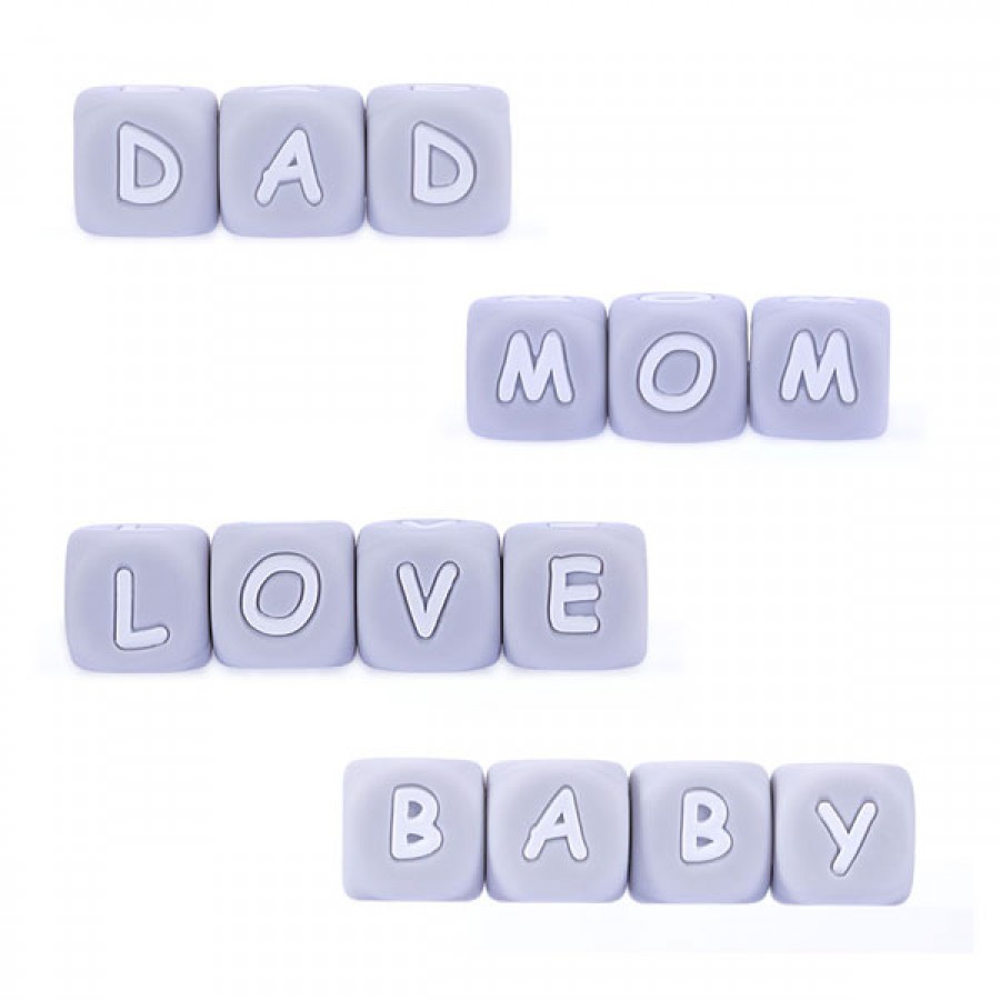 Silicone Letter Beads Baby Teether