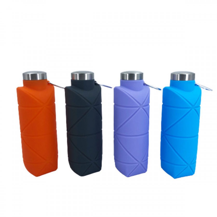 Wholesale BPA Free Silicone Collapsible Folding Water Bottle