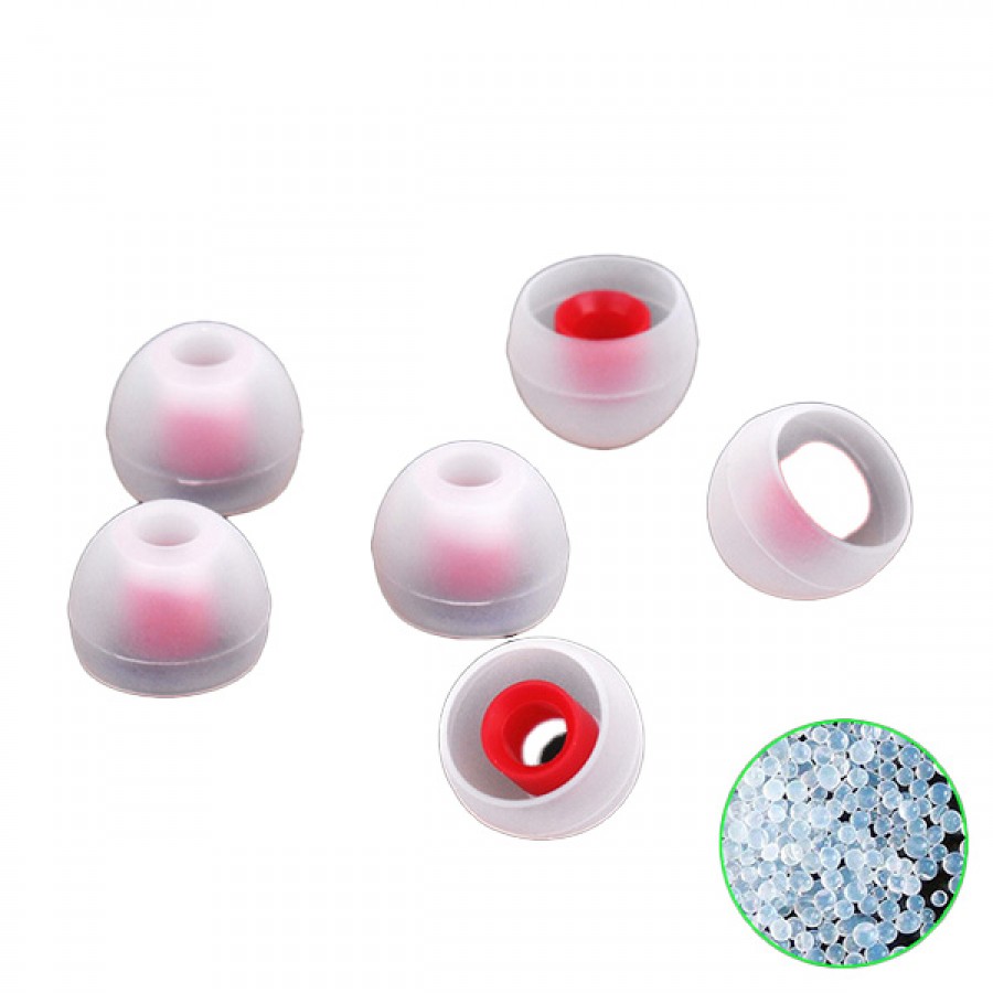 Personalized Bulk Non-Toxic Reusable Silicone Earbud Replacement Tips