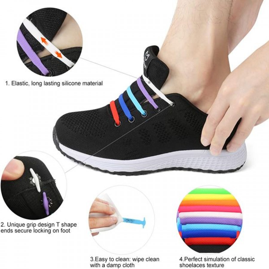 Whole Bulk Cost-Effective Soft Silicone Tieless Shoe Laces