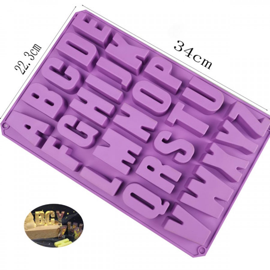 26 Letters Silicone DIY Baking Mold
