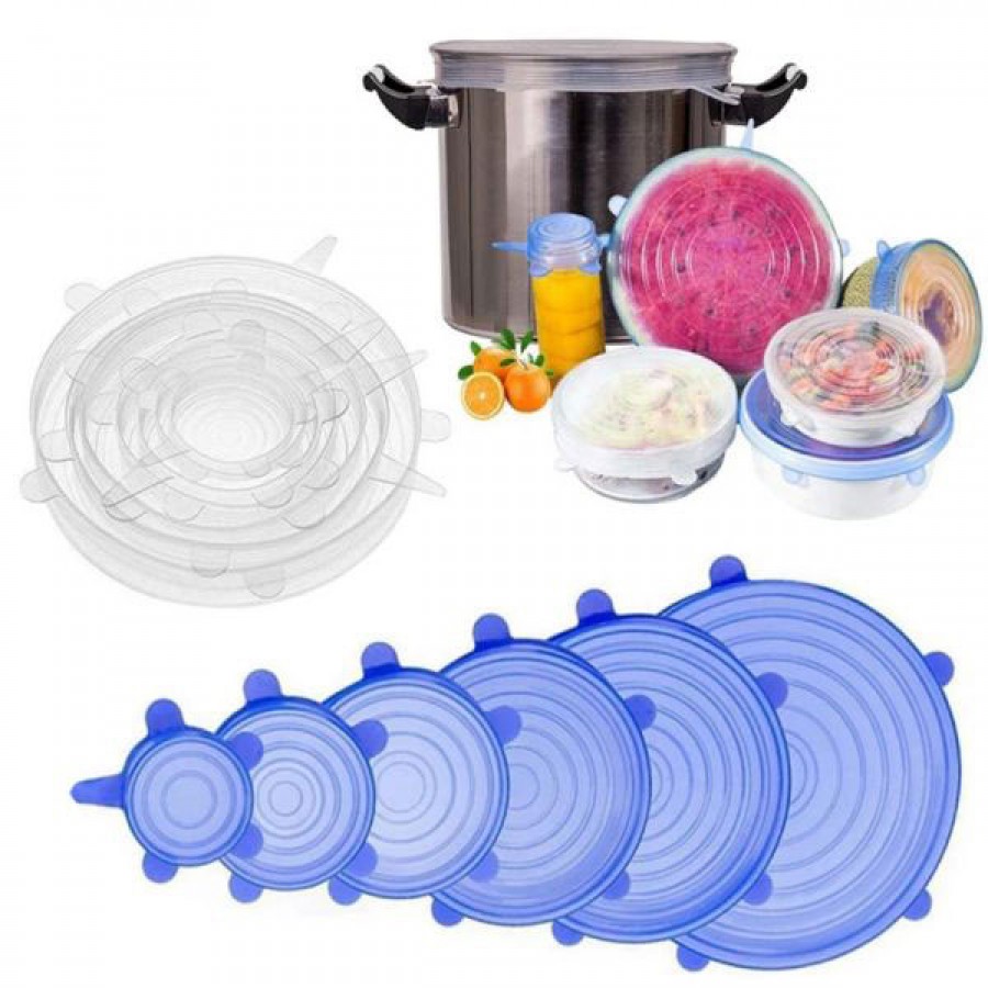 Resuable Airtight Silicone Food Wrap Cover Set