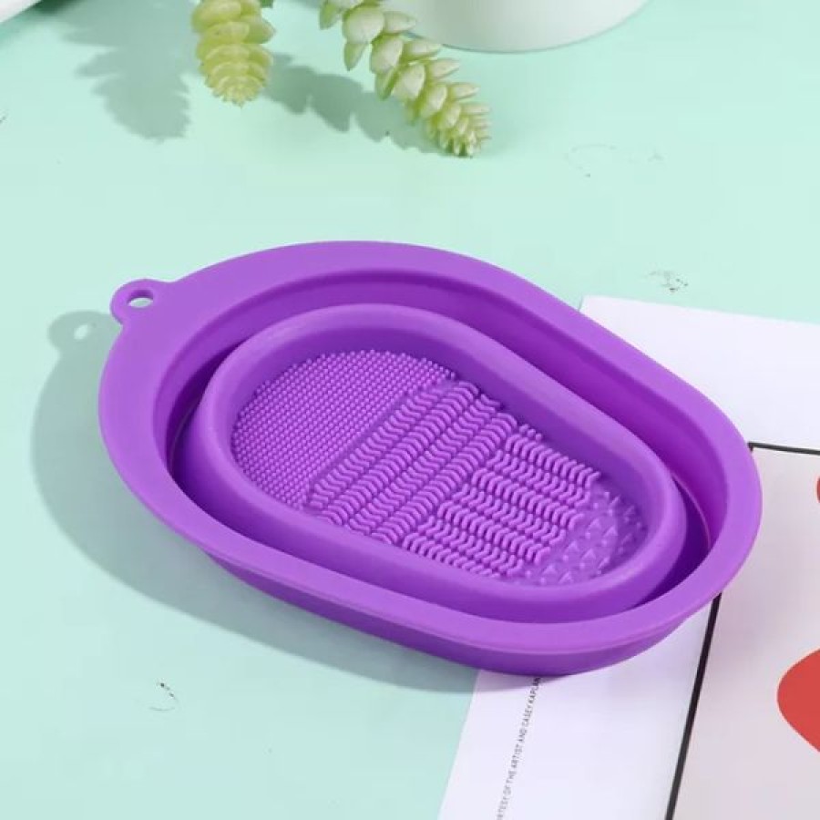 Collapsible Silicone Brush Cleaner