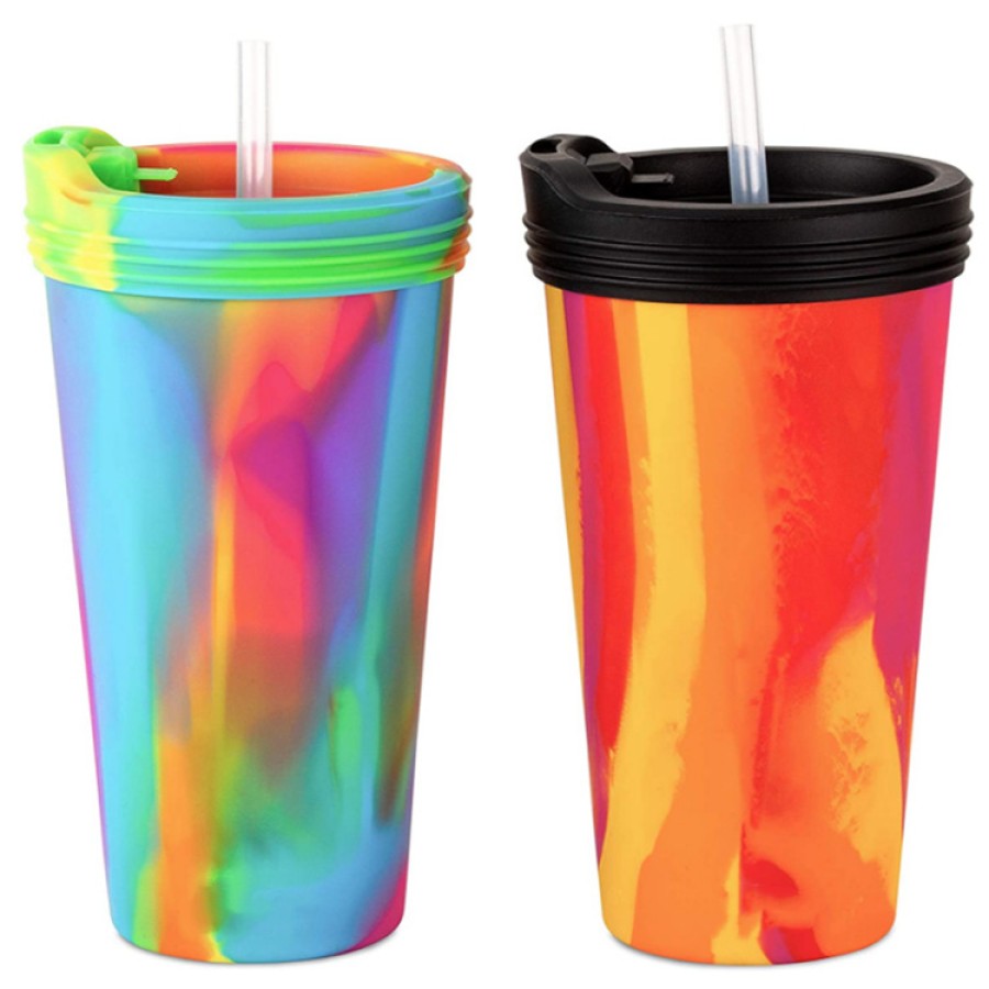 Mixed color liquid silicone rubber water cup