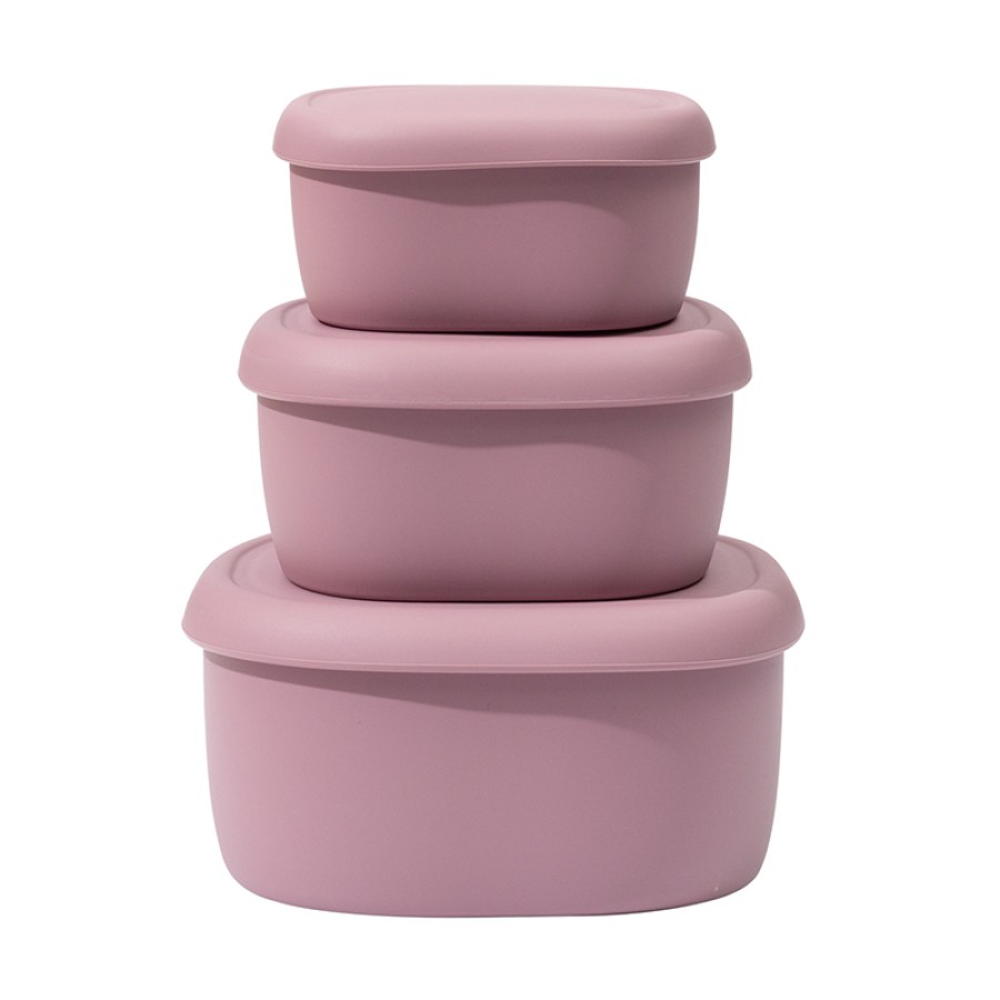 Morandi color round lunch box set