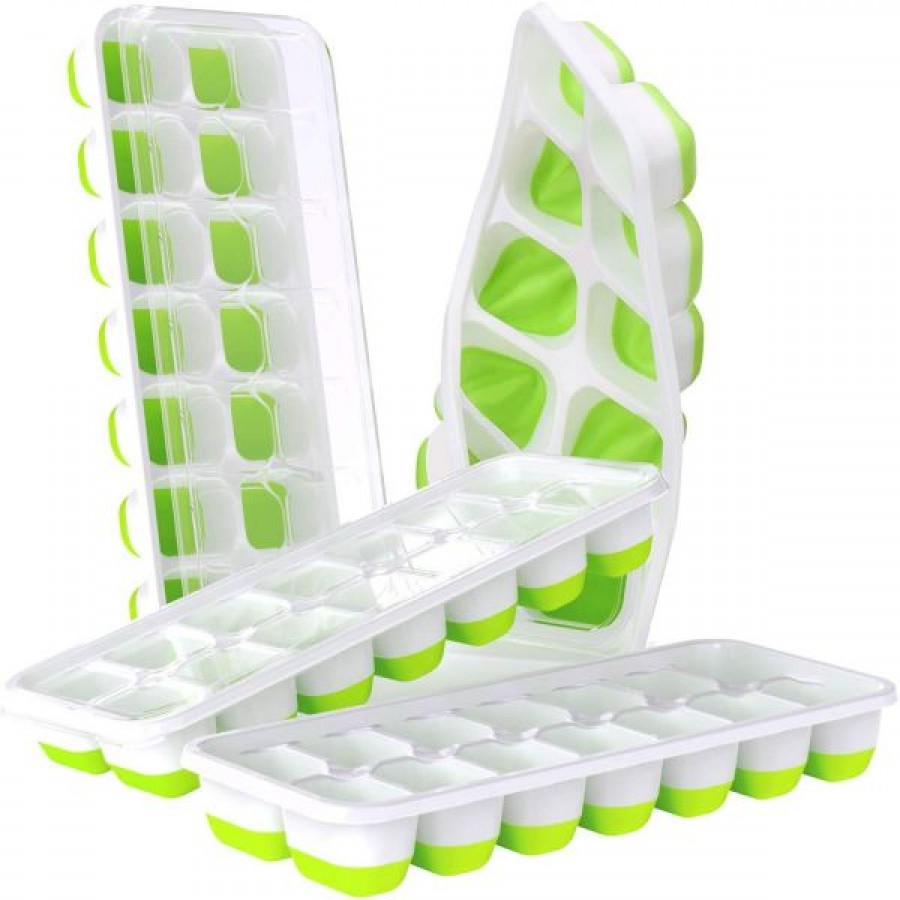 14-grid square ice tray