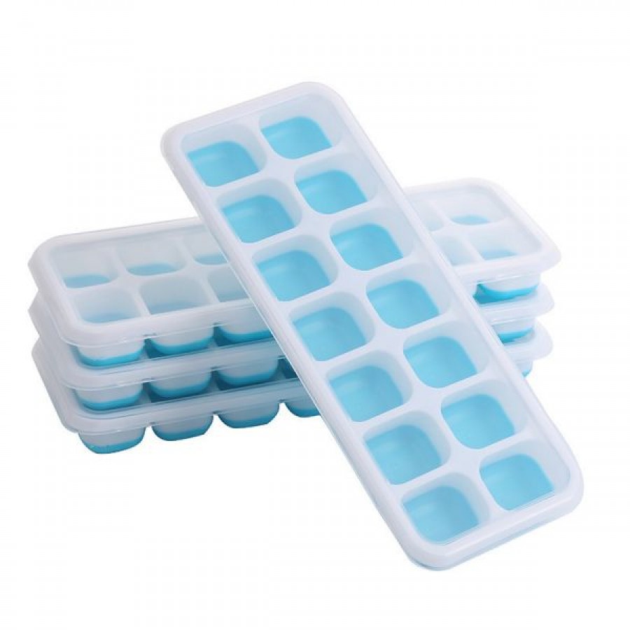 14-grid square ice tray