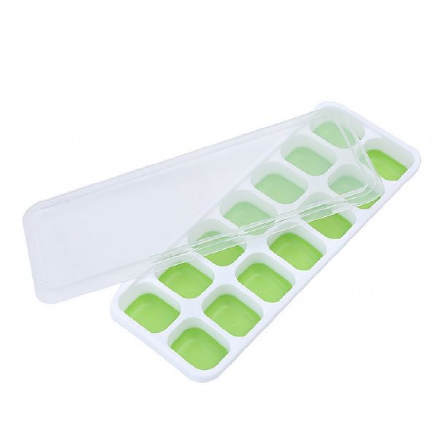 14-grid square ice tray