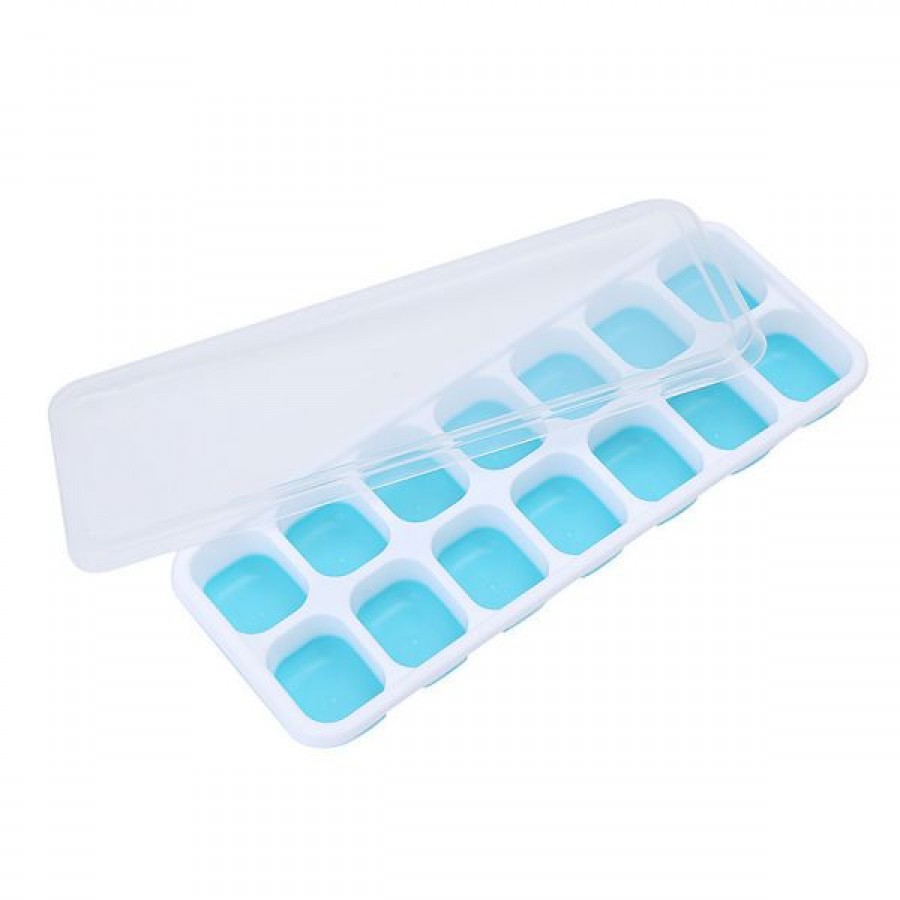 14-grid square ice tray