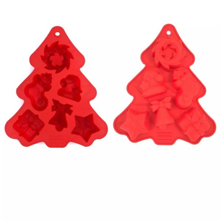 Christmas tree silicone baking mold