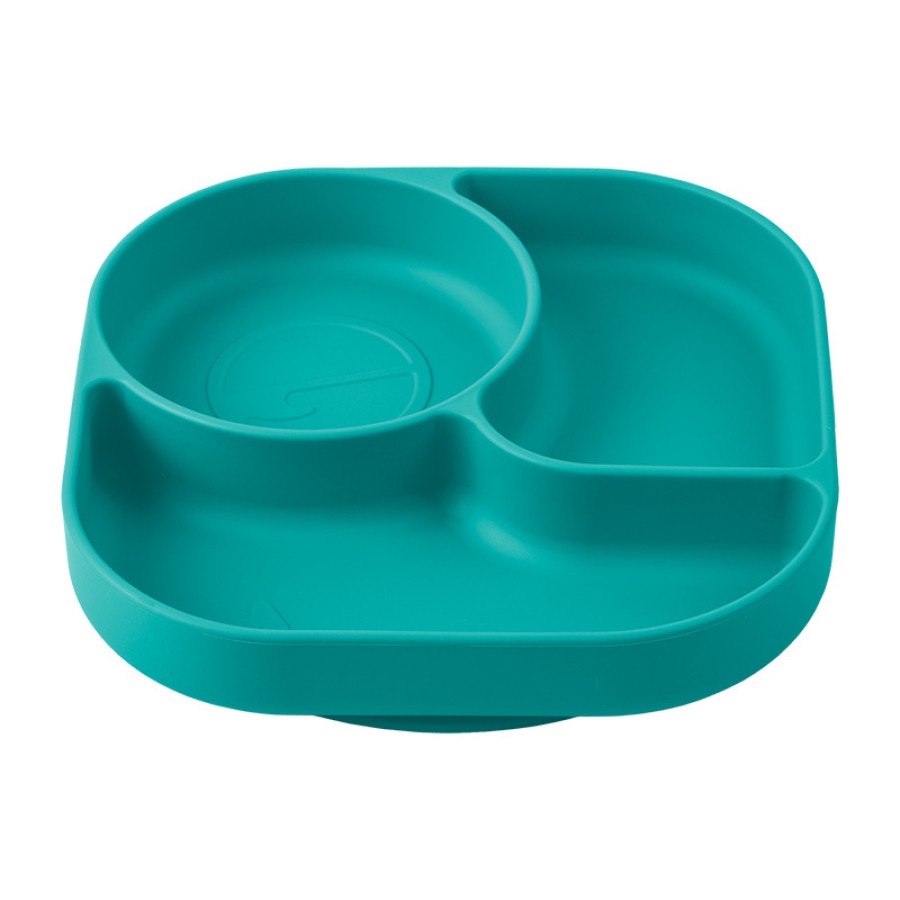 Three compartment irregular silicone dinner plate