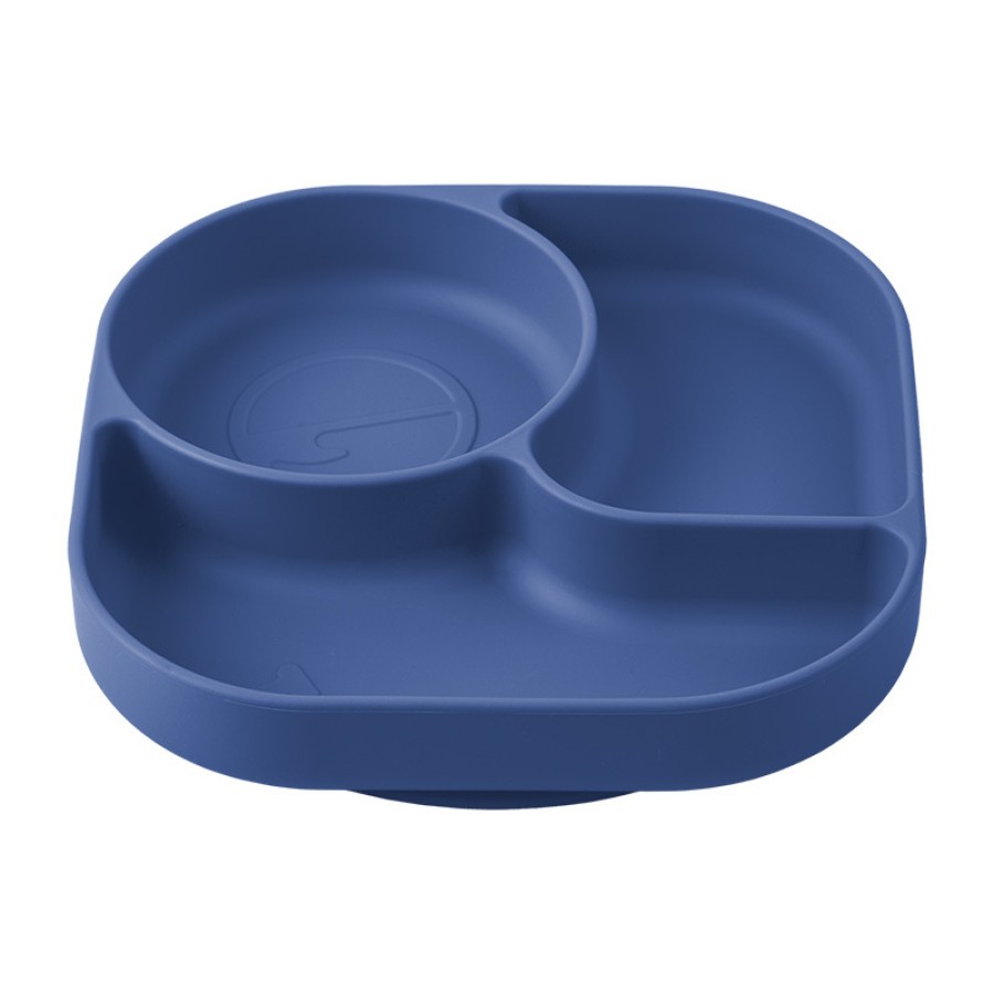 Three compartment irregular silicone dinner plate