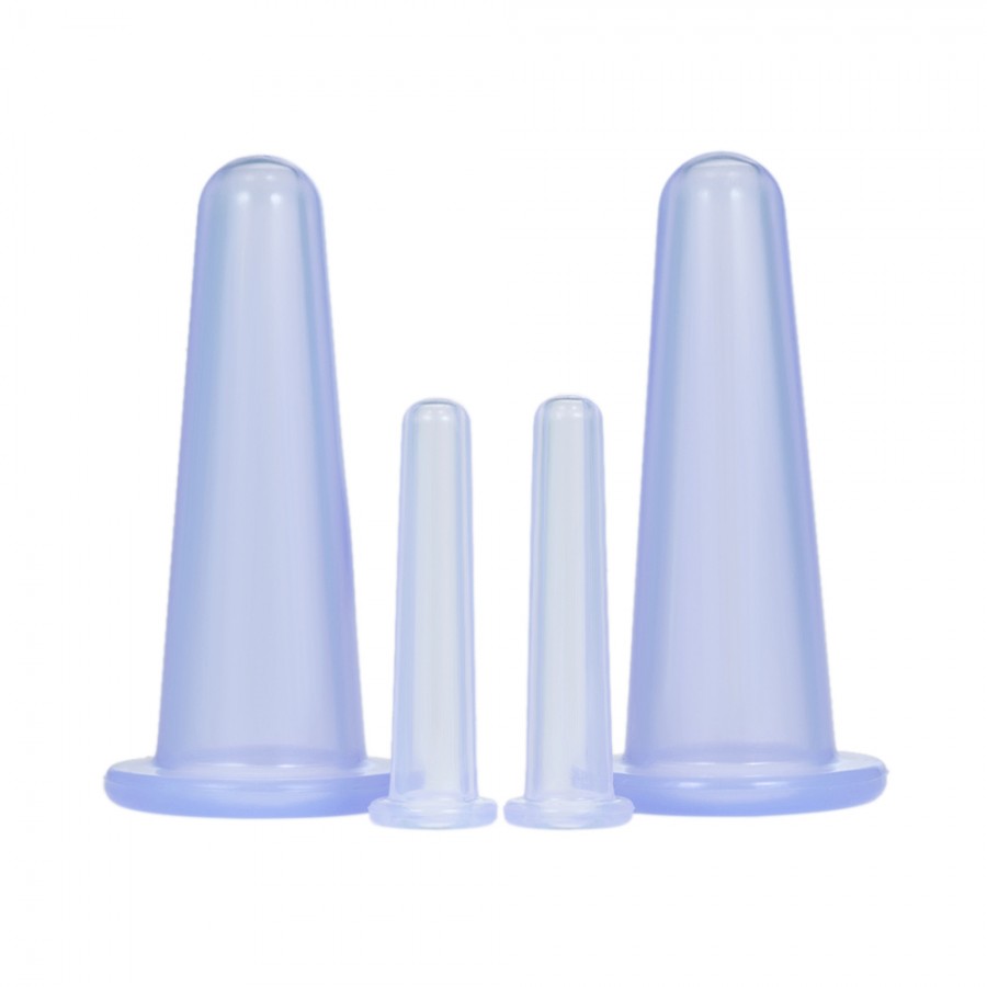 Hot 4 Pieces Set  Vacuum Massage Cupping Cup Silicone Manufacturer