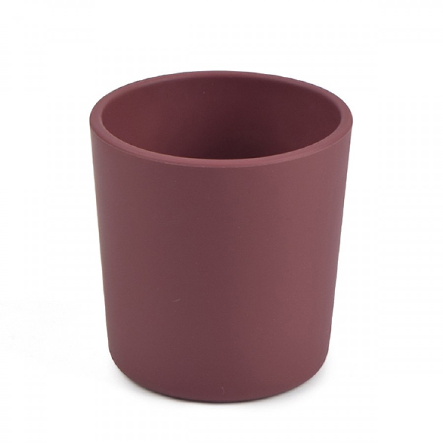 Simple colorful silicone cup