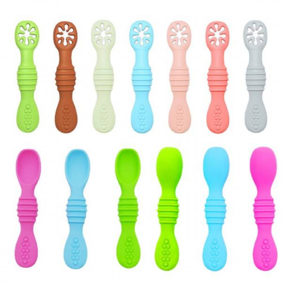 Silicone Baby Training Feeding Spoon