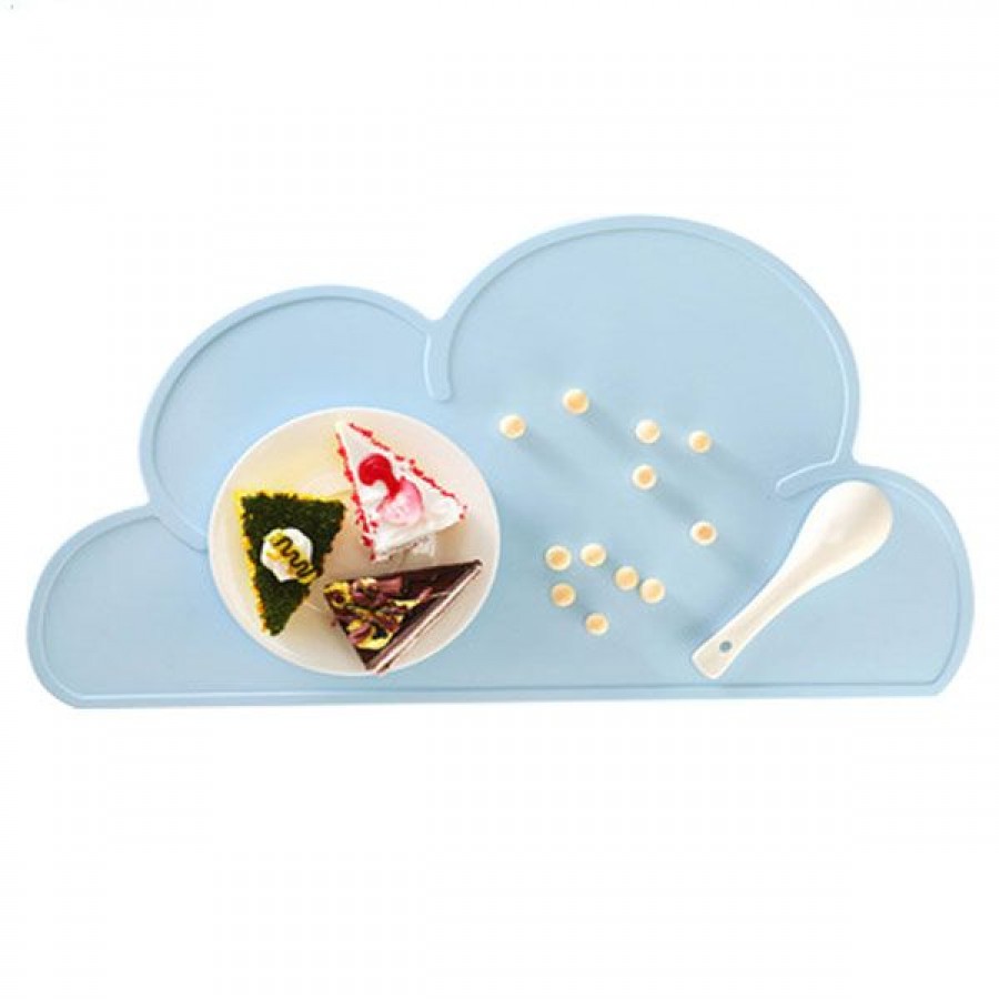 Custom Bulk BPA Free Food Grade Silicone  Cloud-shape Placemat