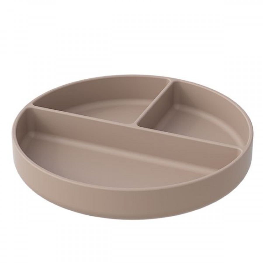 Nordic color silicone baby plate