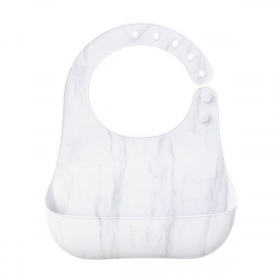 Marbled silicone baby feeding set