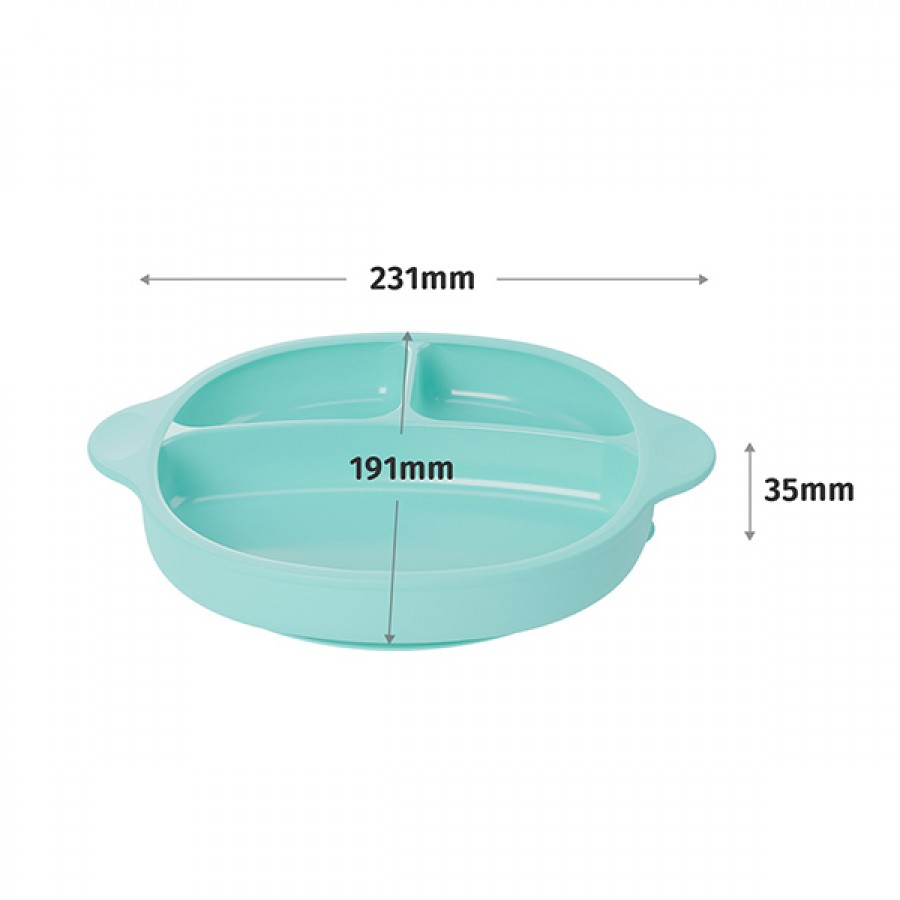 Candy color Silicone Baby Suction Plate with Lid