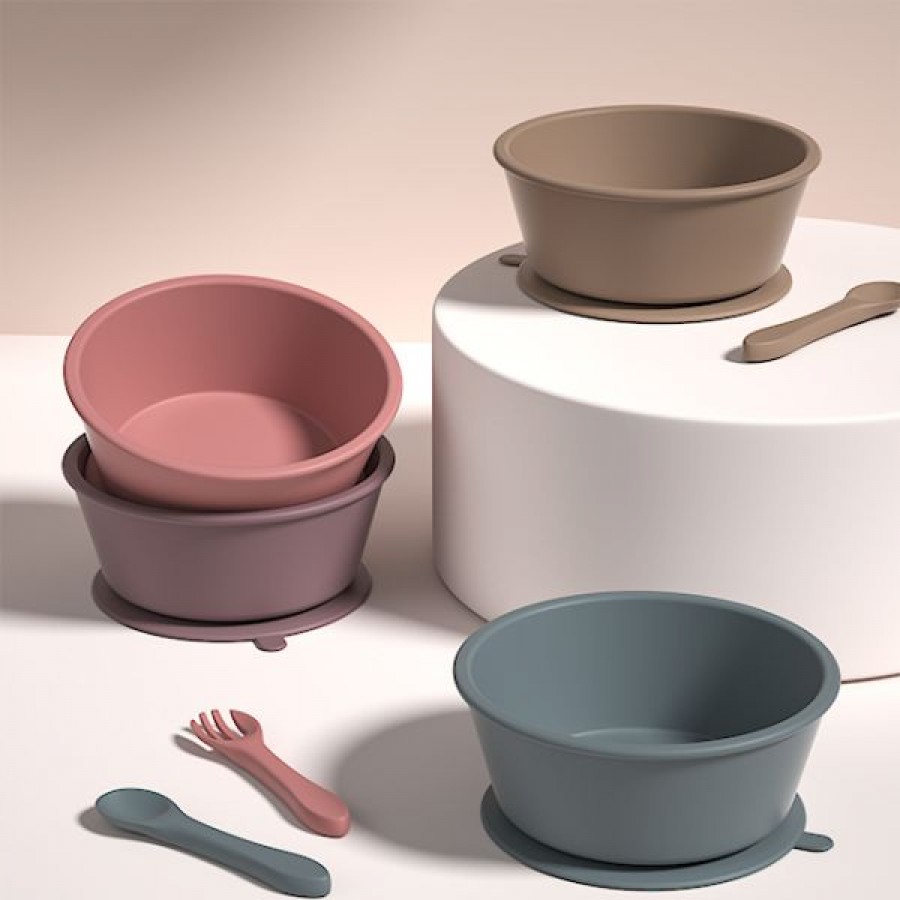 Nordic color baby silicone bowl