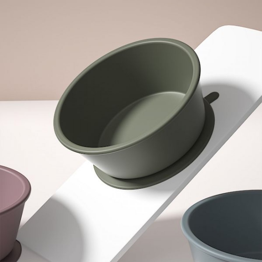 Nordic color baby silicone bowl