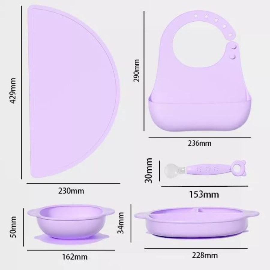 Silicone feeding package 5-piece set