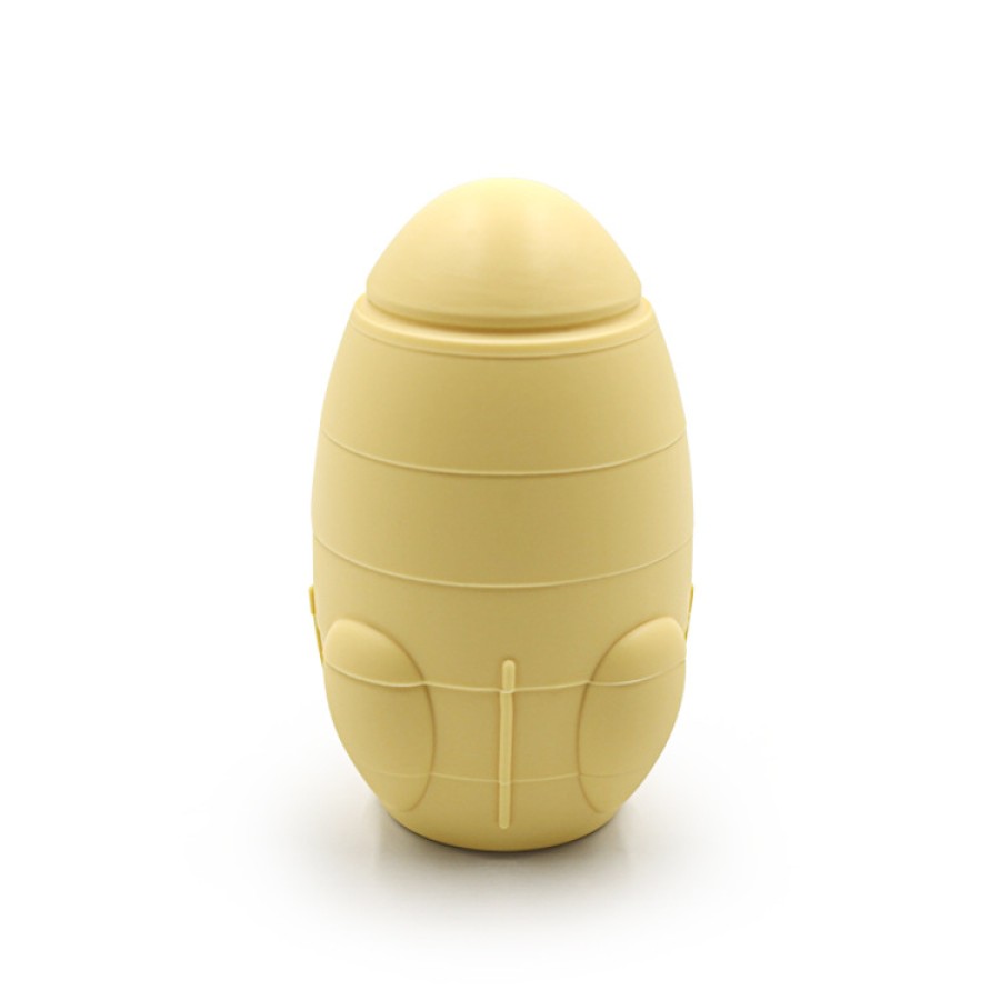 Rocket shaped baby silicone stacking toy