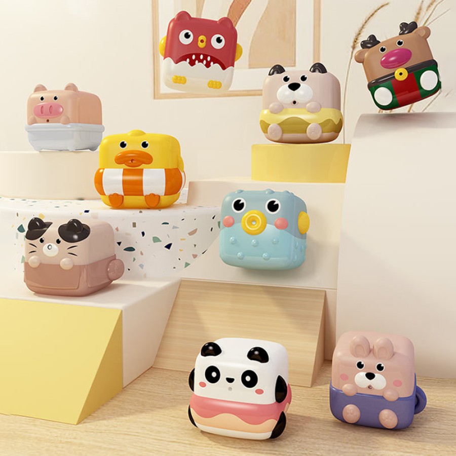 Cute animal shape baby silicone stacking toy blocks
