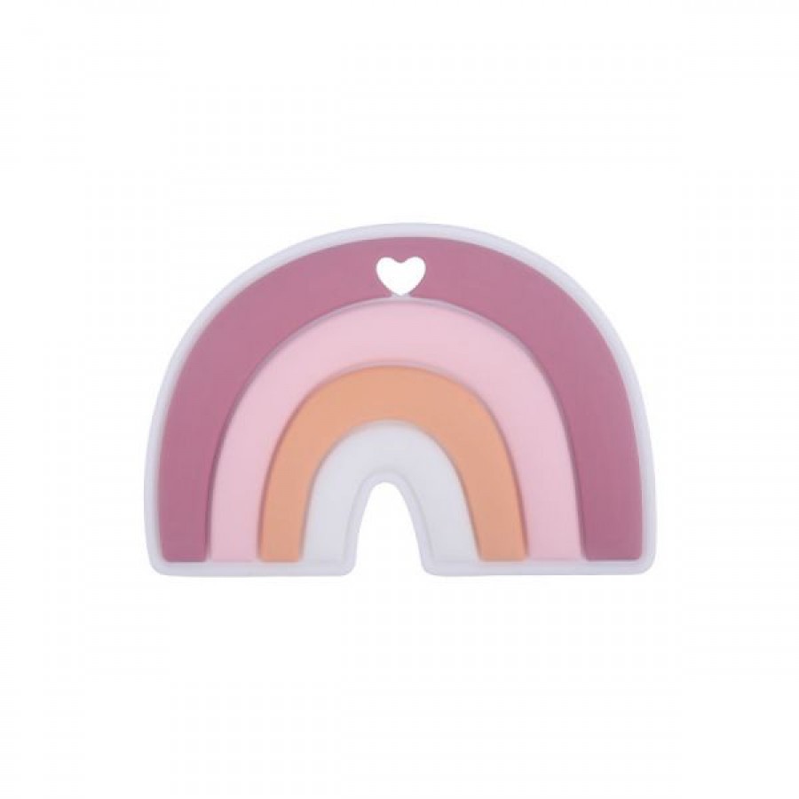 Whole Bulk Food Grade Silicone Baby Rainbow-Shaped Teether