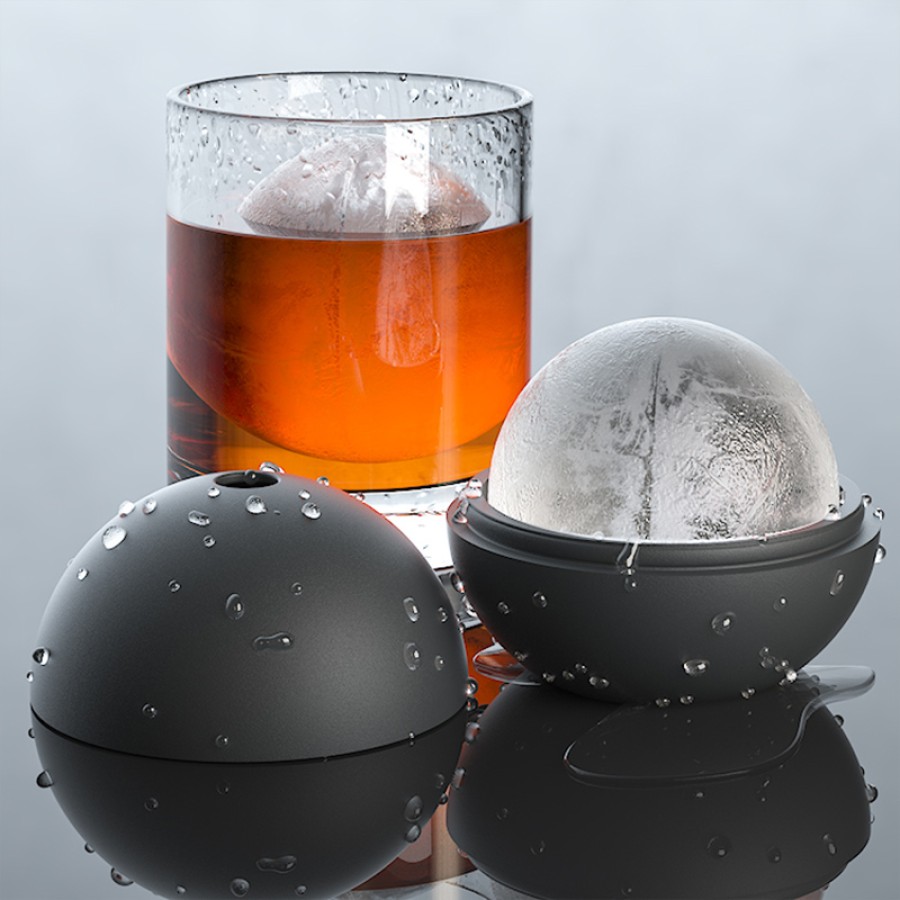 Hot Leak-Proof BPA Free Silicone Sphere Ice Cube Mold for Whisky