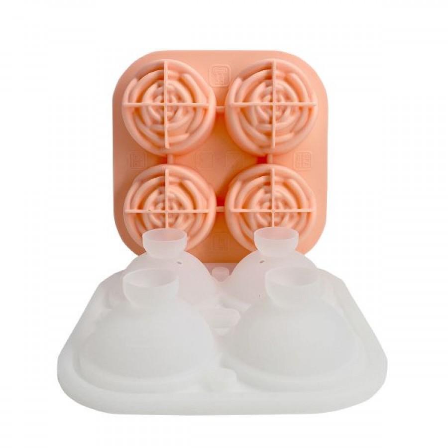 Rose-Shaped Silicone Whisky Ice Mold