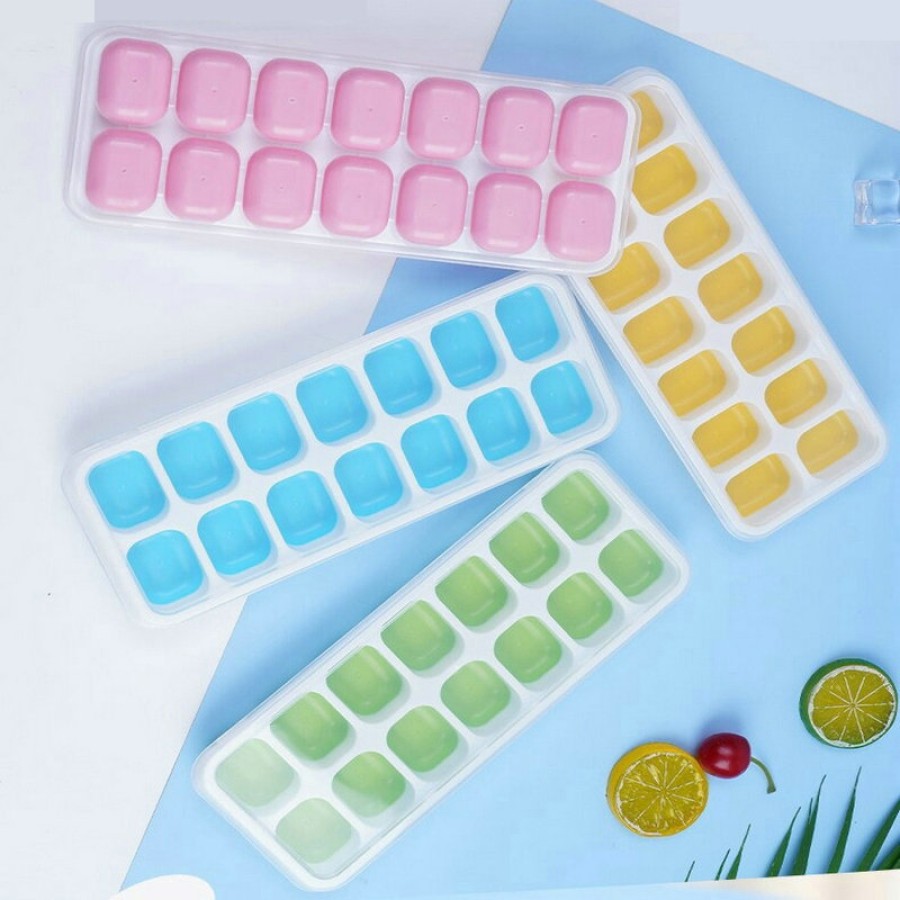 Hot Selling Food Grade BPA Free Silicone Ice Tray with Lids