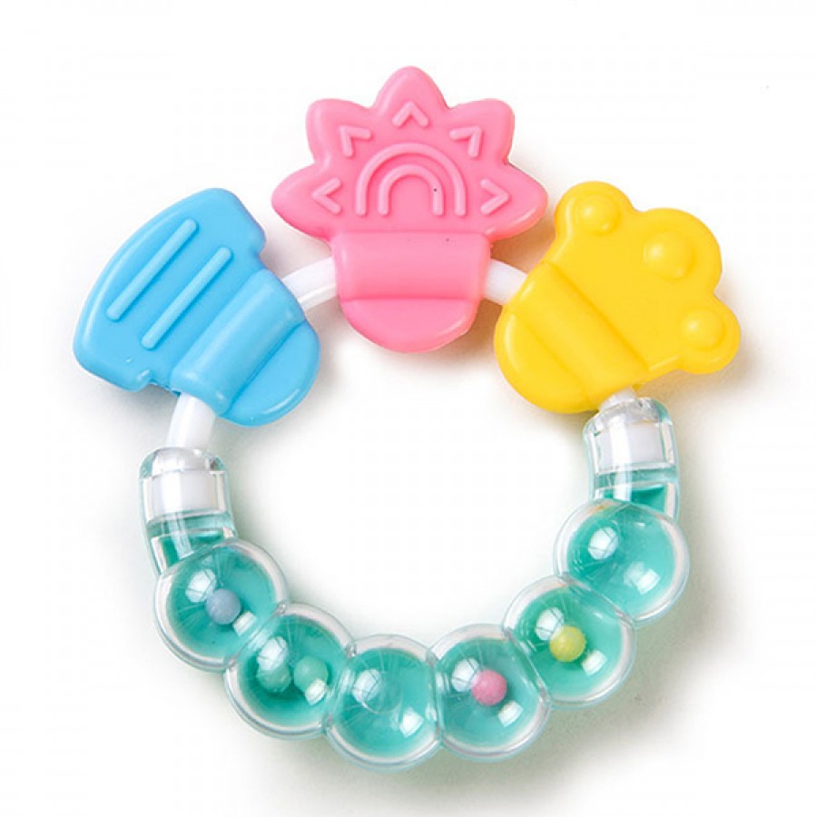 New Food Grade Silicone Baby Rattle Teether Toys