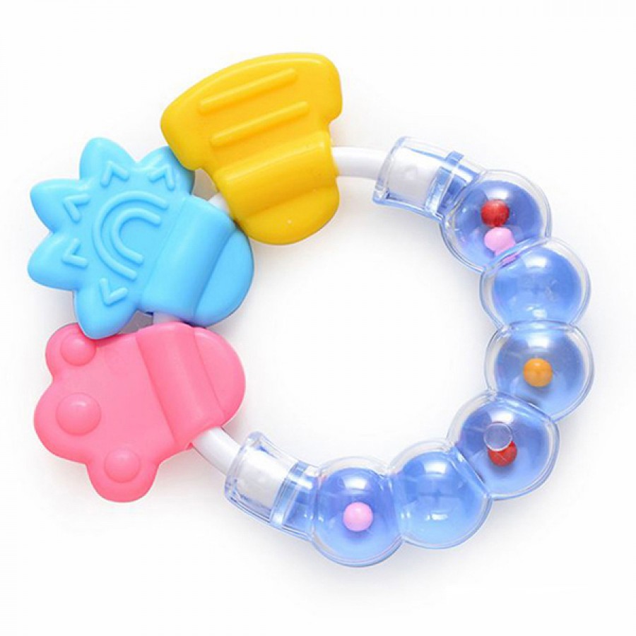 New Food Grade Silicone Baby Rattle Teether Toys