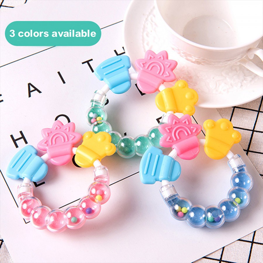 New Food Grade Silicone Baby Rattle Teether Toys