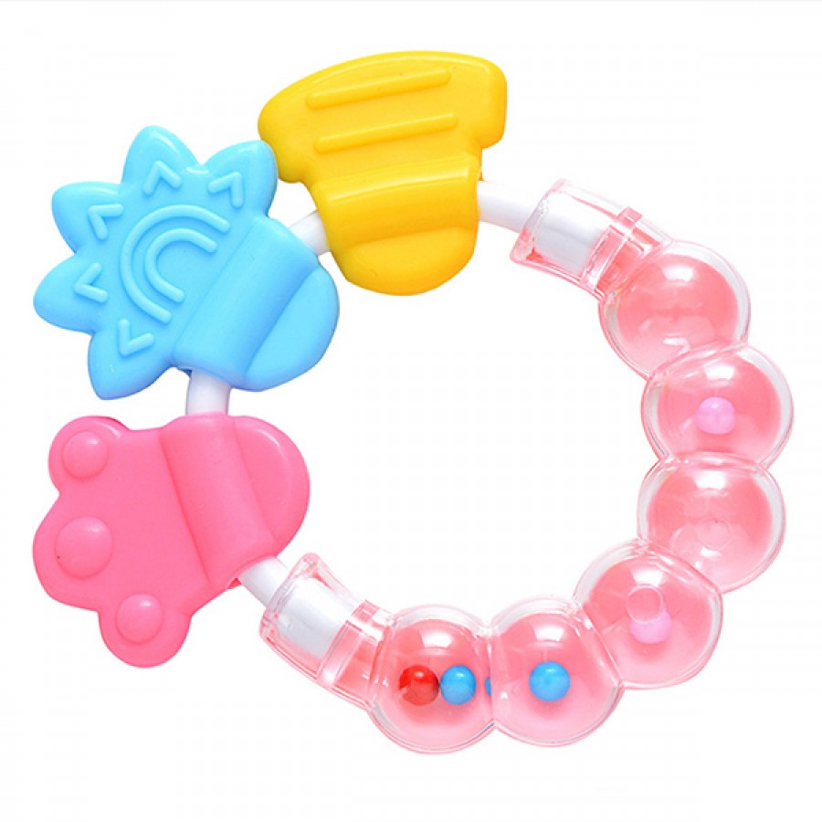 New Food Grade Silicone Baby Rattle Teether Toys