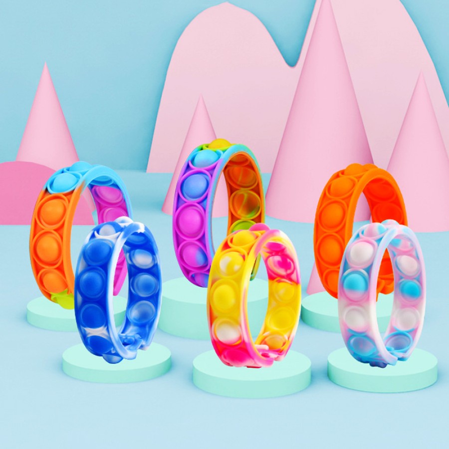 Colorful Silicone Baby Bracelet Toy