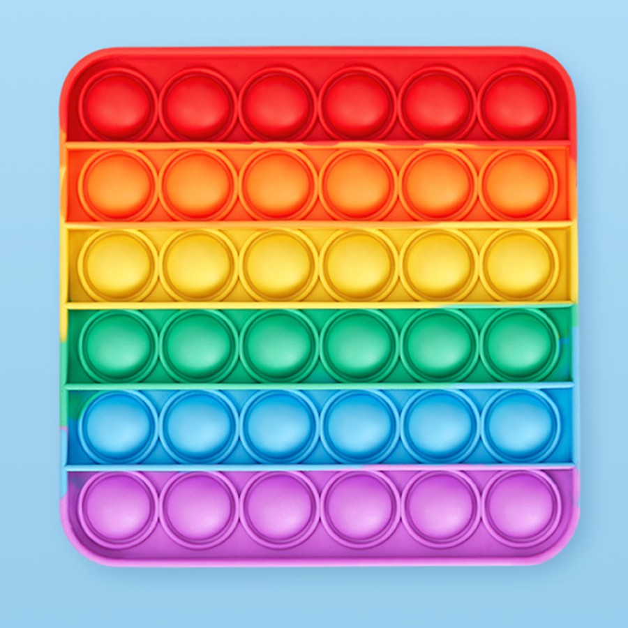 New Arrival Silicone Rainbow Chess Board Bubble Popper Fidget Toys